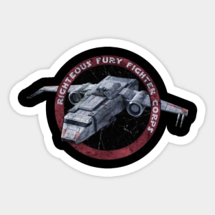 Righteous Fury fighter Corps Sticker